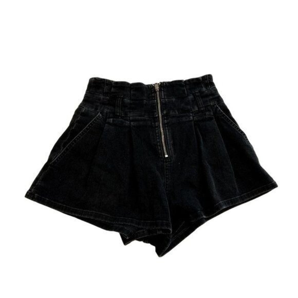 IRO Tocey Shorts in Used Black